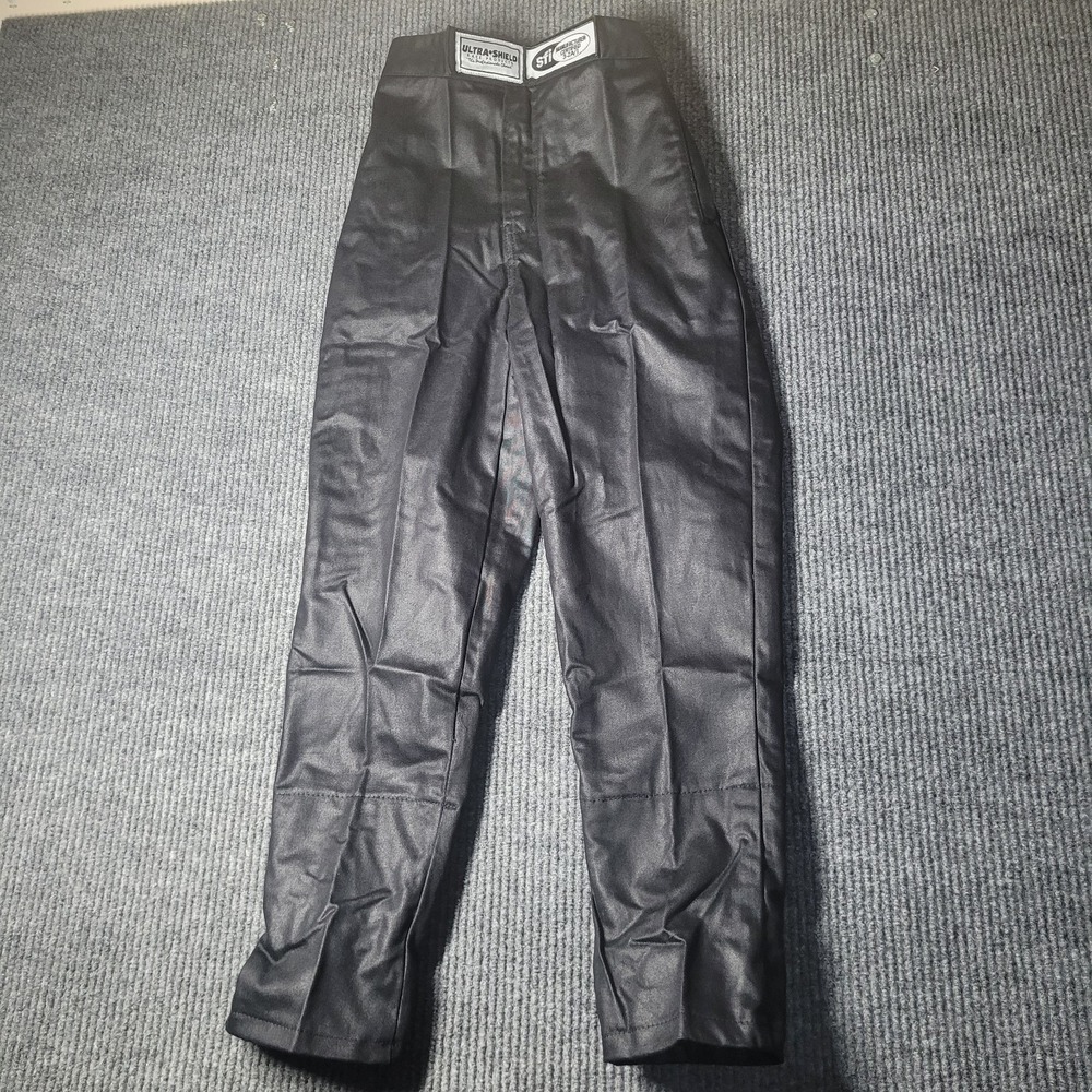 NEW ULTRA SHIELD‎ BLACK RACING JUNIOR PANTS SZ 12-14 DRAG-DIRT-KARTNG-ASPHALT